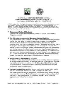 thumbnail of January 19, 2017 General Board Meeting Minutes Draft