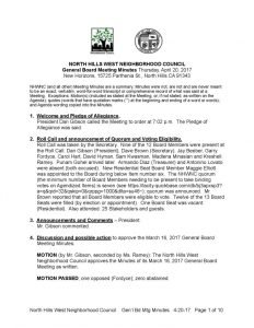 thumbnail of April 20, 2017 General Board Meeting Minutes
