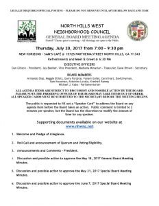 thumbnail of July 20, 2017 NHWNC General Board Meting Agenda
