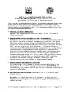 thumbnail of September 21, 2017 GBM Minutes Draft