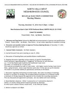 thumbnail of December 15, 2016 Rules & Elections Committee Minutes