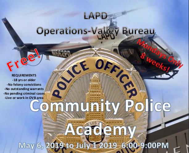 LAPD Community Police Academy flyer