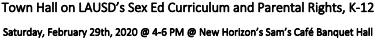 LAUSD Town Hall 2/29/2020