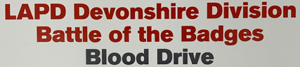 LAPD Devonshire blood drive