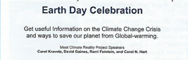 Earth Day Celebration flyer
