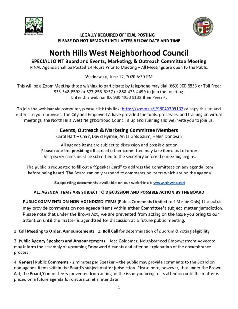 thumbnail of 2020.06.17 SPECIAL JOINT Board and Outreach Committee Meeting Agenda