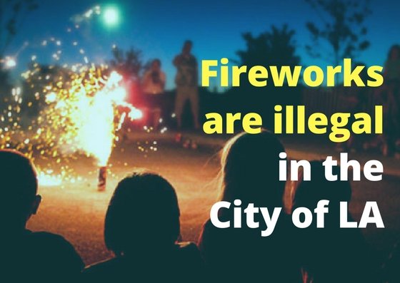 Fireworks are illegal