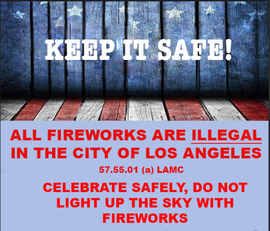 illegal fireworks flyer