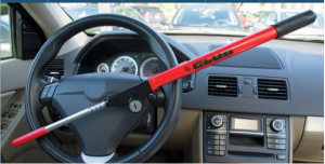 the CLUB steering wheel lock picture