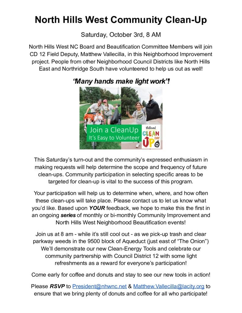 thumbnail of North Hills West Community Clean-Up Flier 10-3-2020 – Google Docs