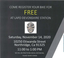 bike registration flyer