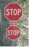double stop sign