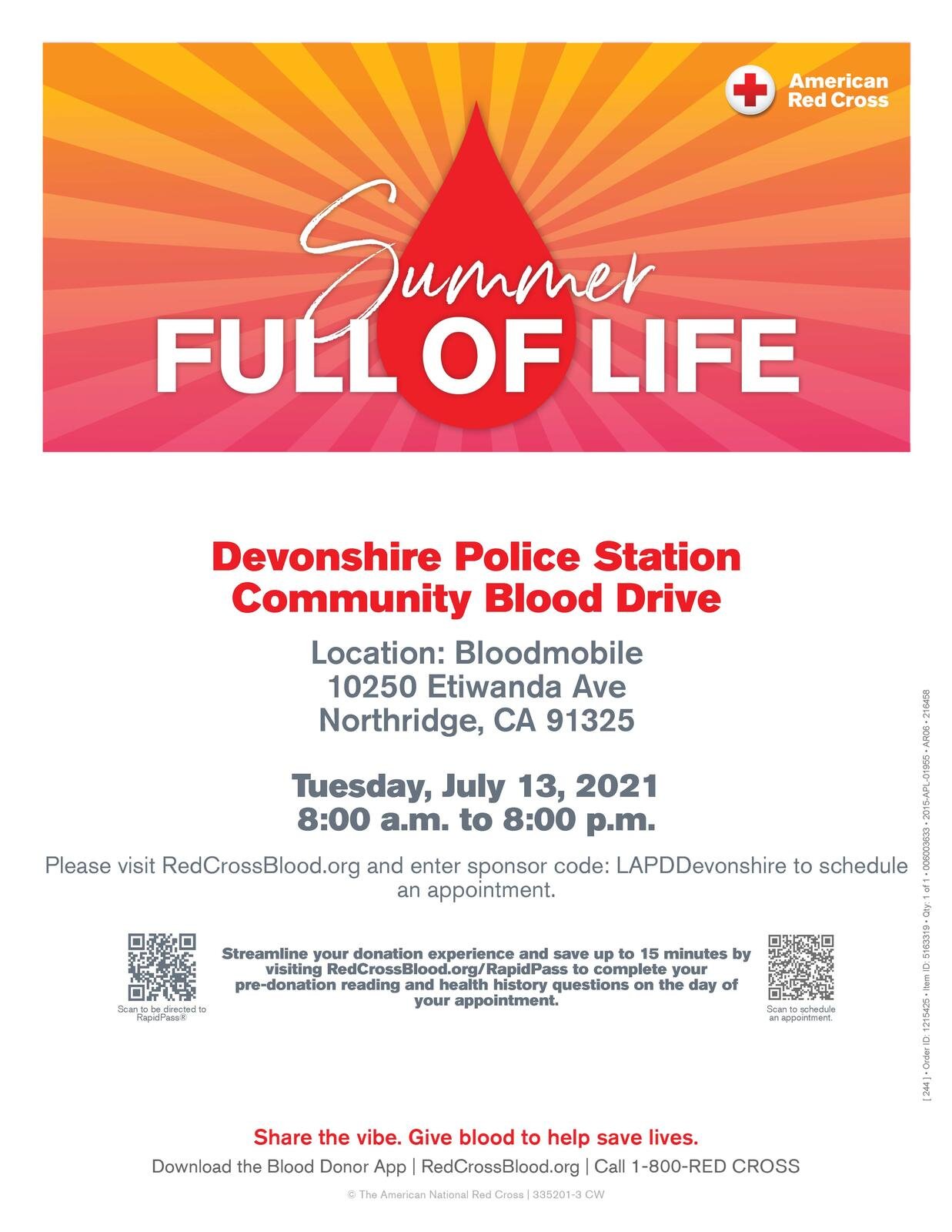 Red Cross Blood Drive