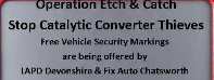Catalytic converter etch event
