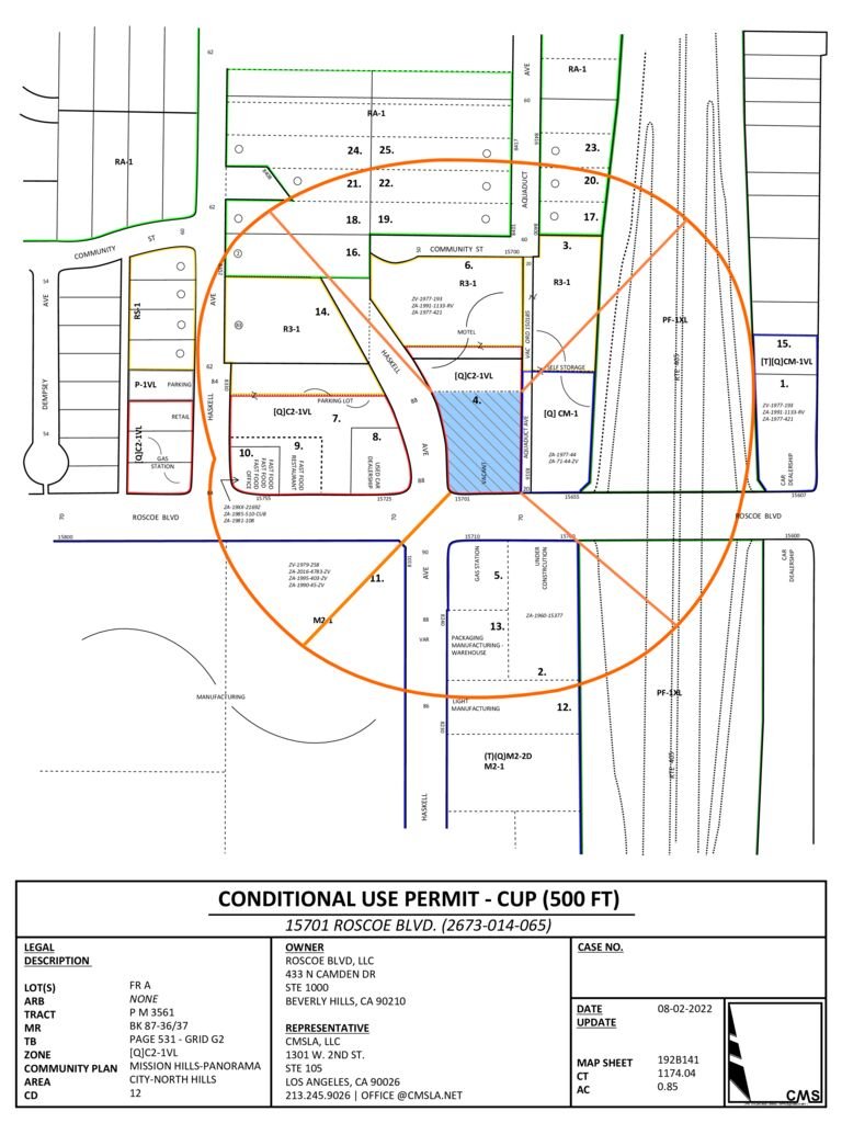 thumbnail of 15701 Roscoe – Radius Map