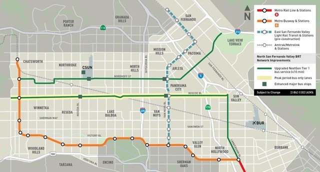 Metro bus map