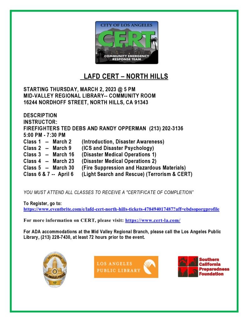 thumbnail of LAFD CERT — North Hills 2023-2