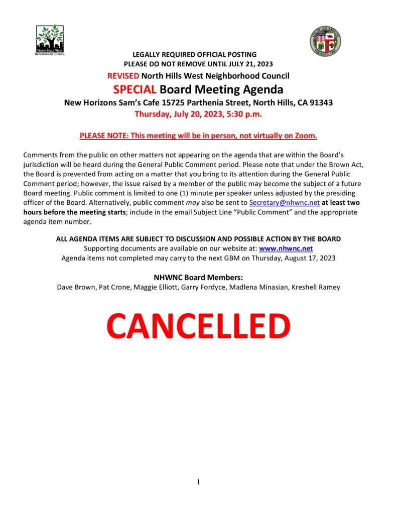 thumbnail of Cancelled NHWNC SPECIAL board meeting 7.20.23