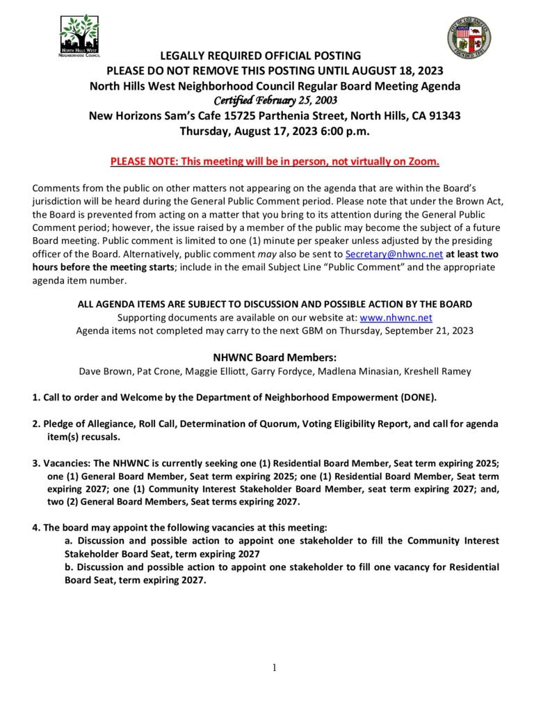 thumbnail of NHWNC board agenda for 8.17.23