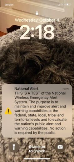 Nat'l test alert