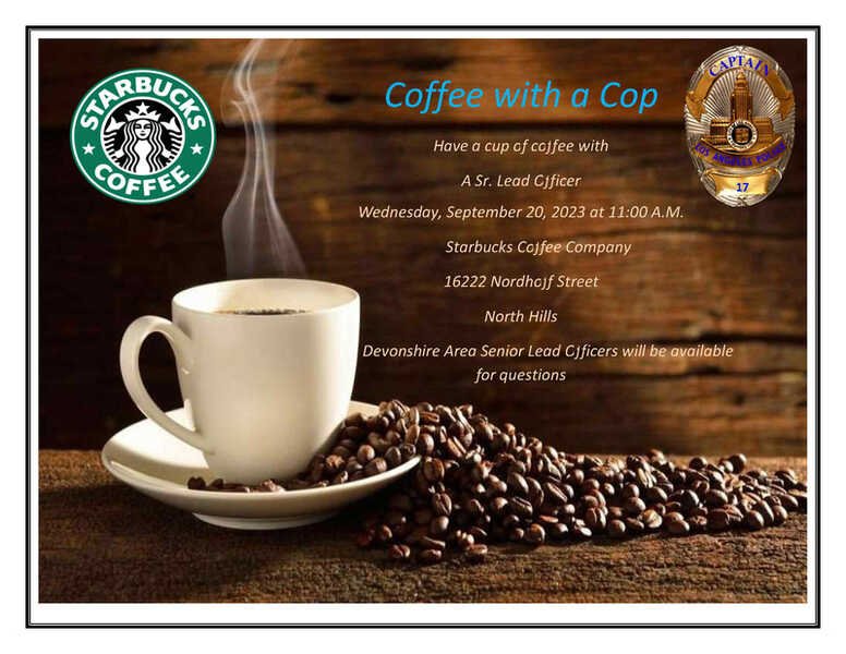Coffee with a Cop flyer
