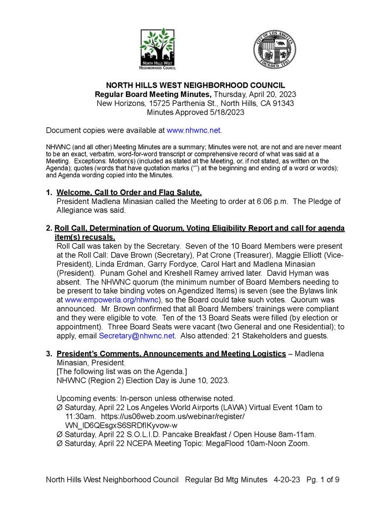 thumbnail of NHWNC Approved Minutes 2023-4-20 Bd