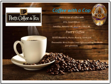 Coffee w/ Cop flyer