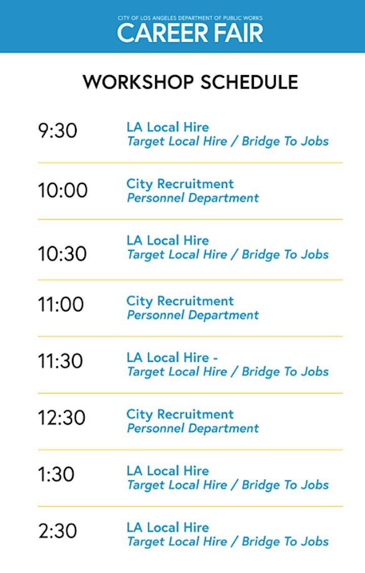 Job Fair times