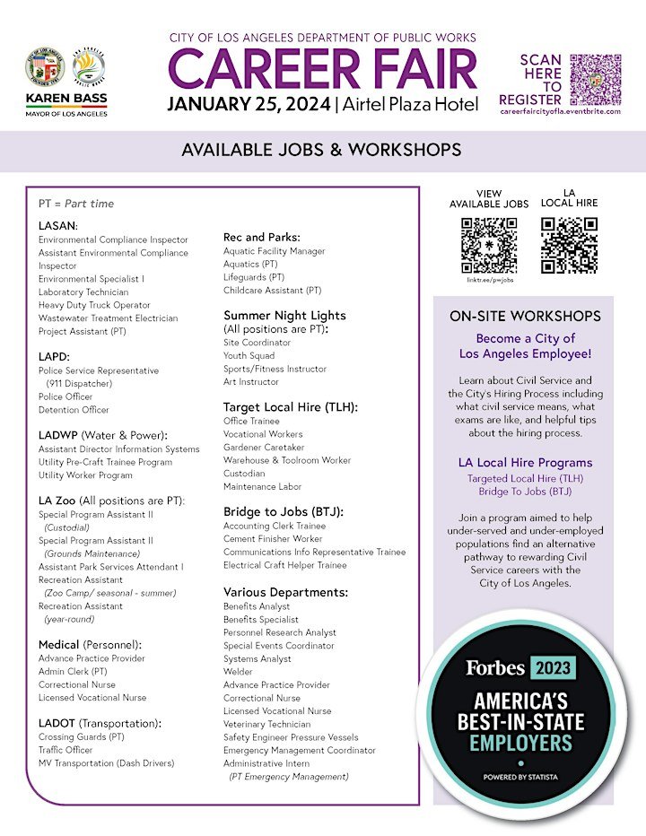 Career Fair flyer
