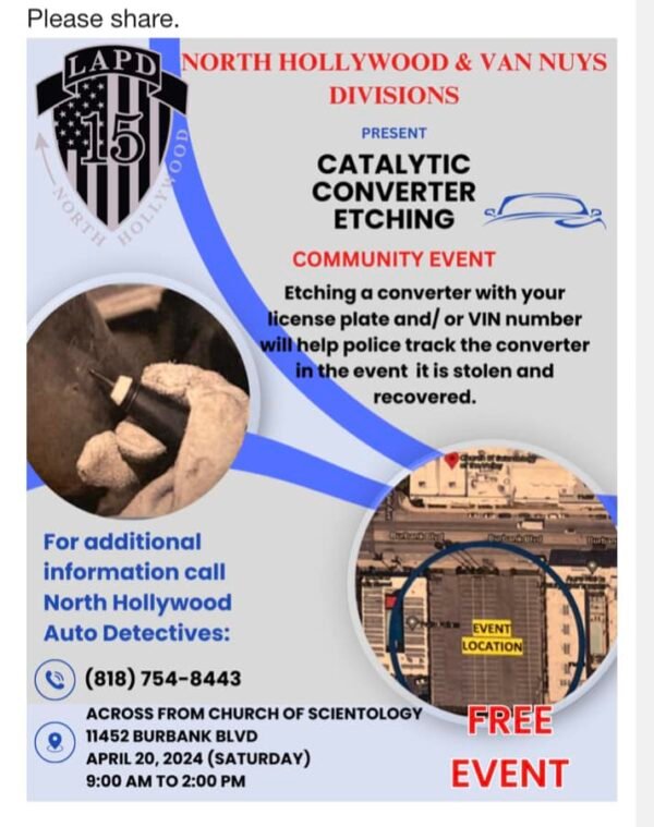Cat Etch Event flyer