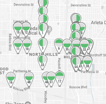 NHW bus bench map