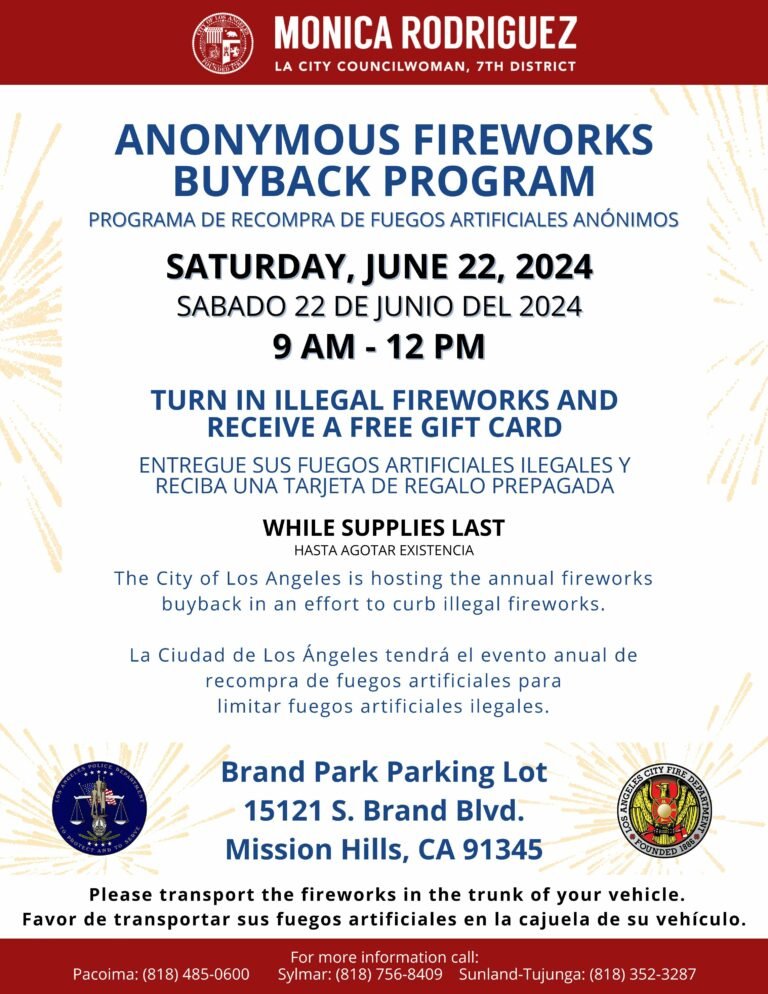 Fireworks Buyback flyer